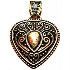 Babylonian Heart (Pendant in gold)