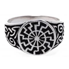 Black Sun - signet ring (ring in silver)