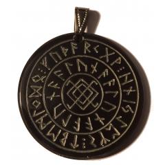 Rune amulet Aluna 2 (Pendant from Horn)