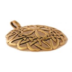 Großer keltischer Knoten Syanna (Kettenanhänger in Bronze)