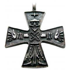 Odins Kreuz (Kettenanhänger in Altsilber)