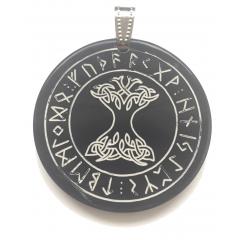 Tree of Life in the Runic Circle (Pendant from Horn)