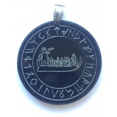 Rock ship in the circle of the Bardenrunes (Pendant of horn)