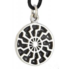 Black sun (Pendant in silver)