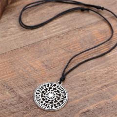 Black Sun in the Rune Circle (Pendant in Silver)