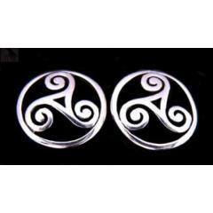 Alija - Celtic triskele (earrings in silver)