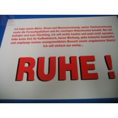 Ruhe ! (Türschild)