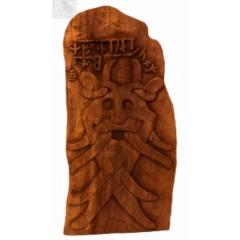 Odins Maske Runenstein (Holz Wandschmuck)