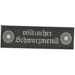 völkischer Schwarzmetall groß (Aufnäher)