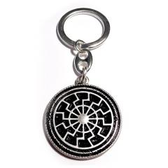 Black Sun Keychain