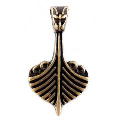 Drake Viking Ship (Pendant Antique Brass)