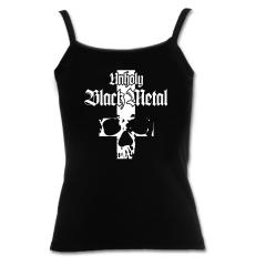 Unholy Black Metal Girly Spaghetti-Träger-Shirt