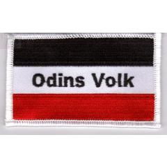 Odins Volk - schwarz/weiß/rot - (Aufnäher)