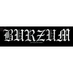 Burzum - Logo in silver (Superstrip - Patch)