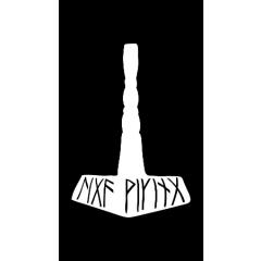 Thors Hammer - Liga Viking (Heckscheiben Aufkleber)