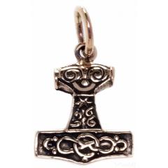 Mjoelnir - little Thorshammer (Pendant in bronze)