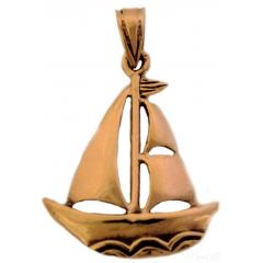 Viking ship Ciaran - pendant in bronze