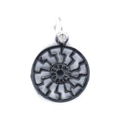 Black Sun - small black (Pendant in silver)