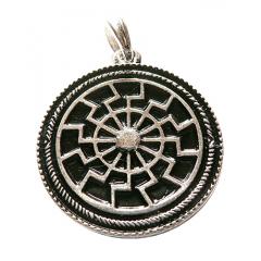 Black Sun (Pendant in silver)