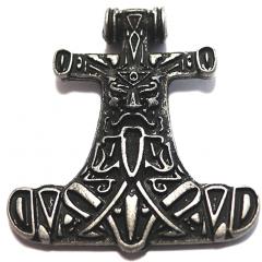 Hammer of Odin (Pendant in antiqued silver)
