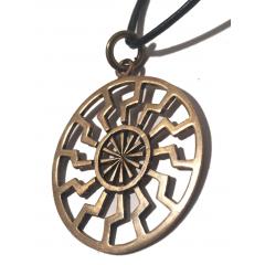 Black Sun - big (Pendant in Bronze)