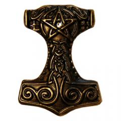 Thors Hammer (rivets in antique brass)