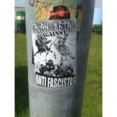 Pagan Metal against Antifascistas (50x Propaganda Aufkleber)